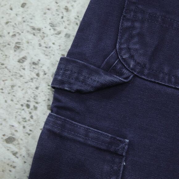 RARE Vintage Carhartt B25 MDT Midnight Blue Carpenter Shorts 30x8.5 - Picture 4 of 14